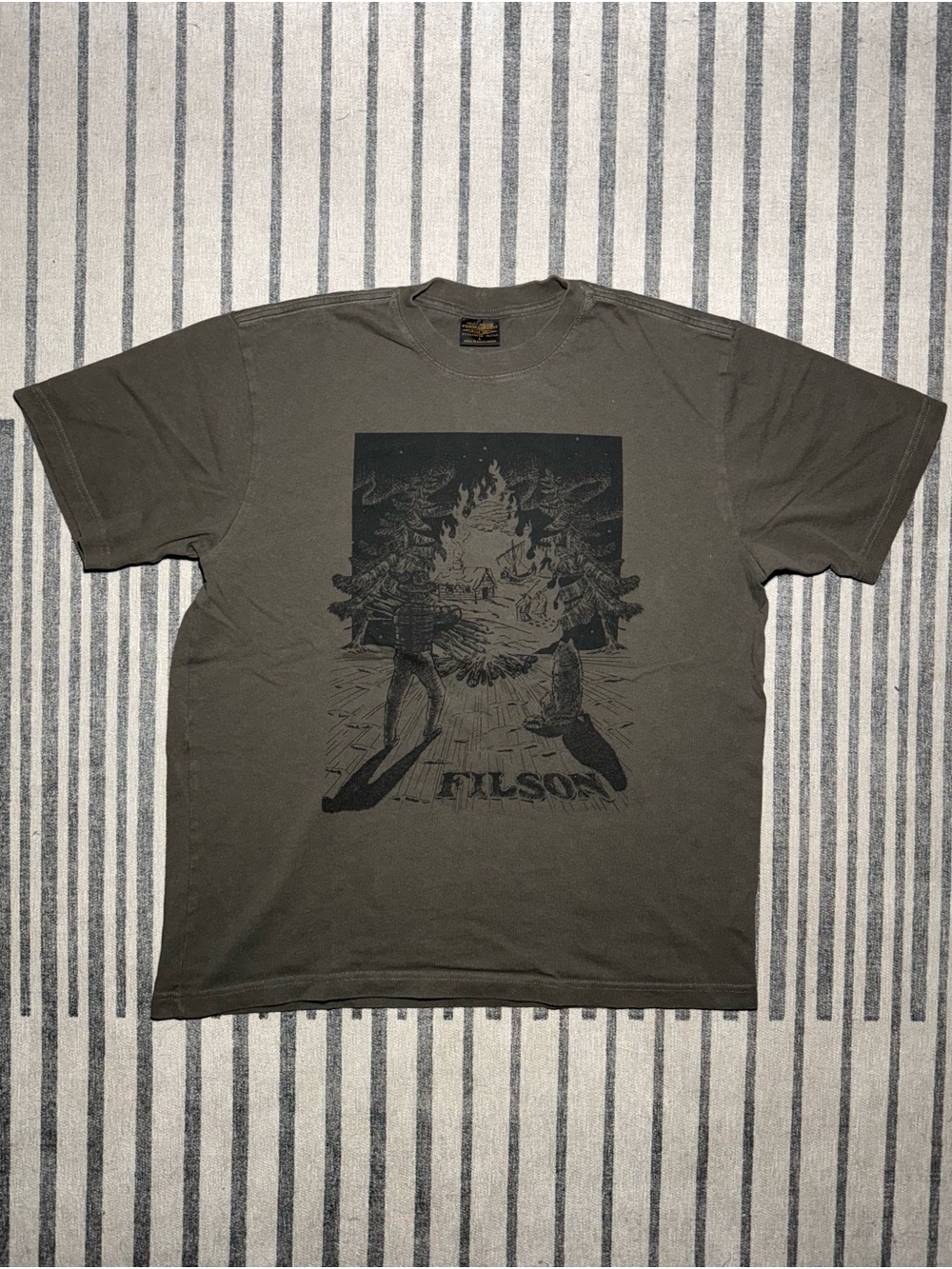 Filson Olive Green Short Sleeve Graphic Tee